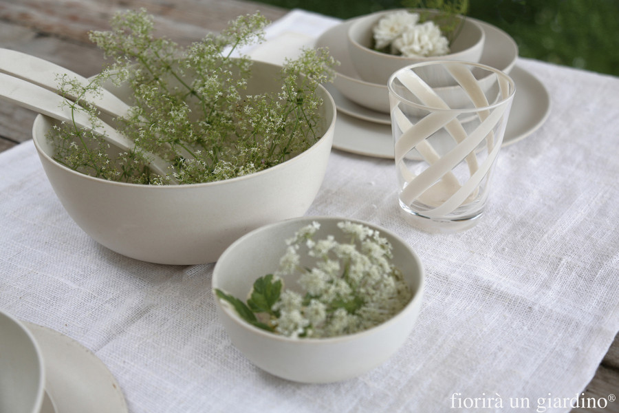 Bicchiere Spirale Crema - immagine 2