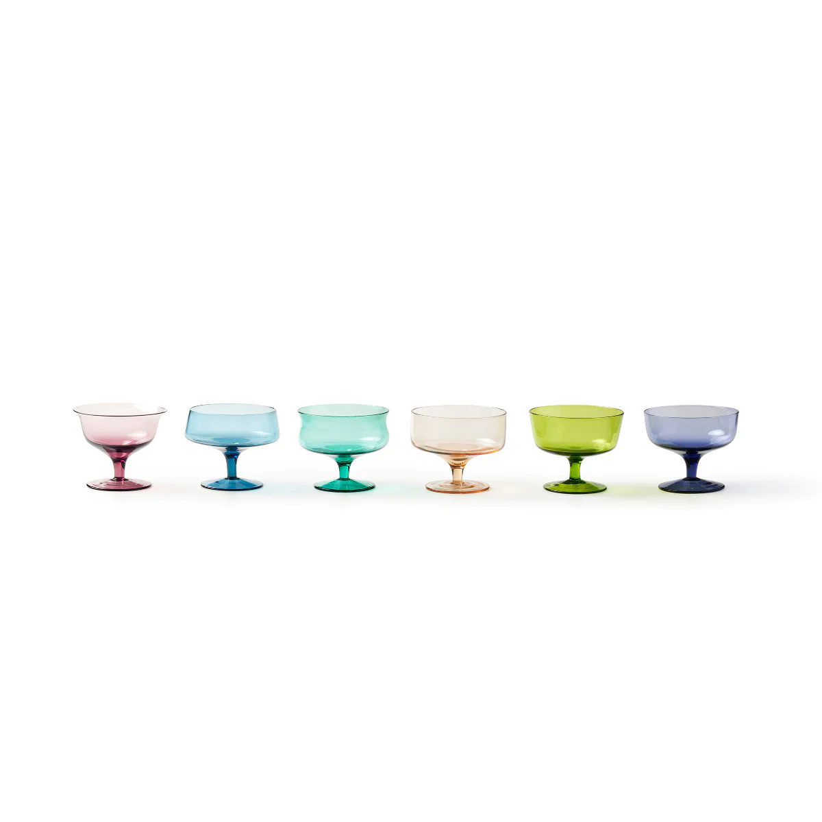 Set 6 Coppette DISEGUALE COLORE