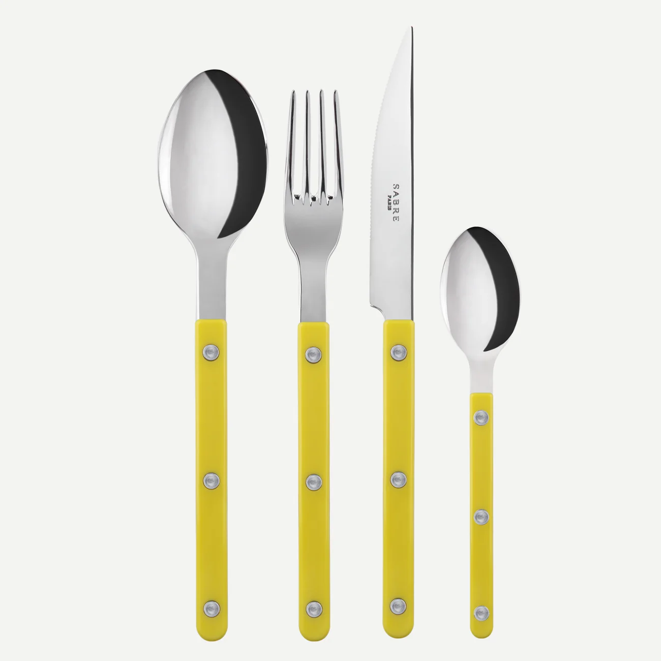 Serv. posate 24pz per 6 persone BISTROT SOLID Yellow