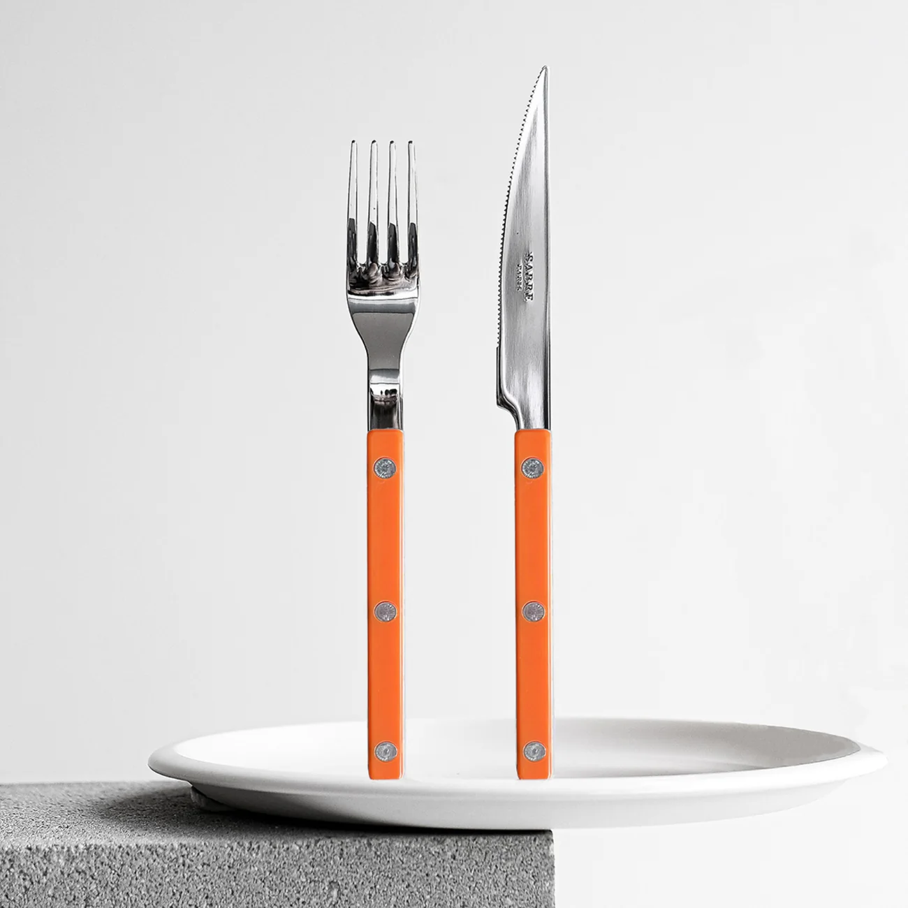 Serv. posate 24pz per 6 persone BISTROT SOLID Orange - immagine 4