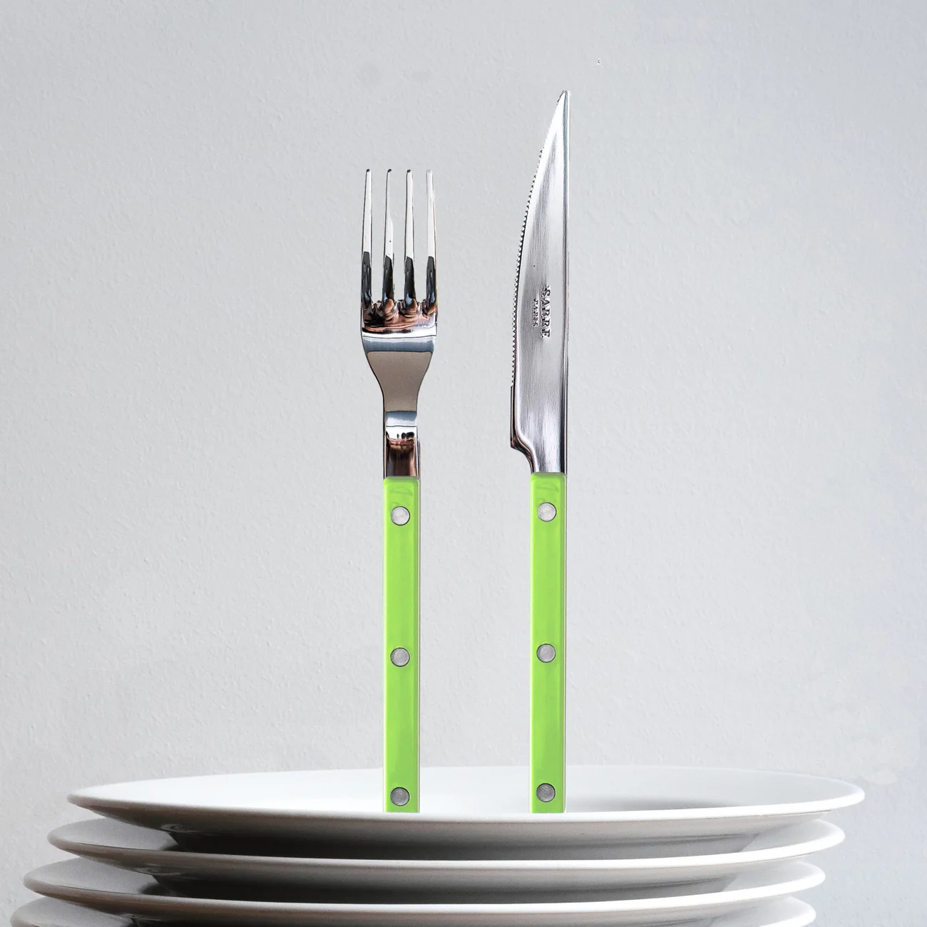 Serv. posate 24pz per 6 persone BISTROT SOLID Lime - immagine 3